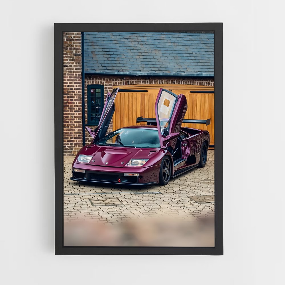 Poster Purple Lamborghini (vue 2)